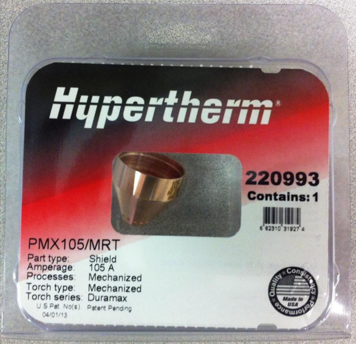 Hypertherm 220993 package Hypertherm 105 amp Mechanized Shield Package