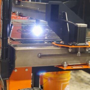 close-up of a plasma cutter