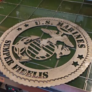 a plasma cut sign