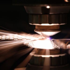 close up view of plasma cutter